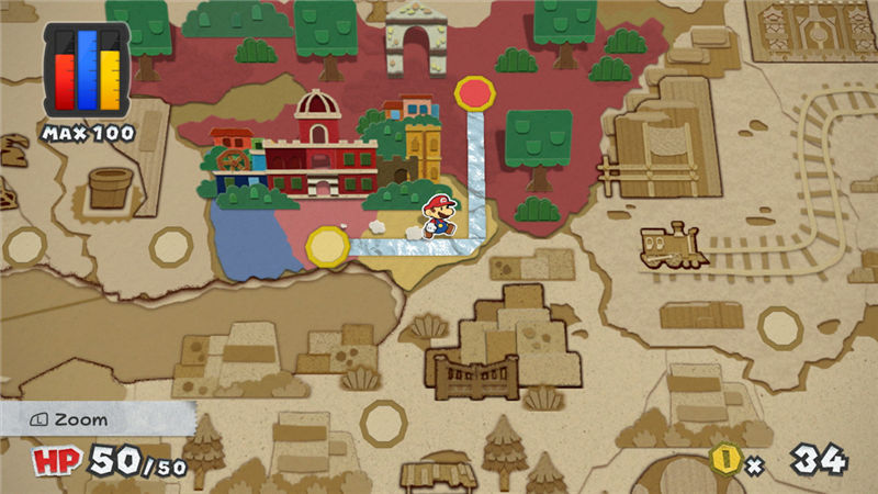 纸片马里奥：色彩喷涂-游戏截图