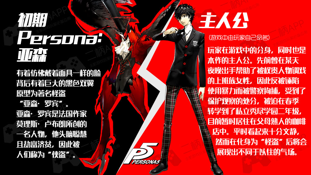 p5情报局#《女神异闻录5》之"主人公"介绍